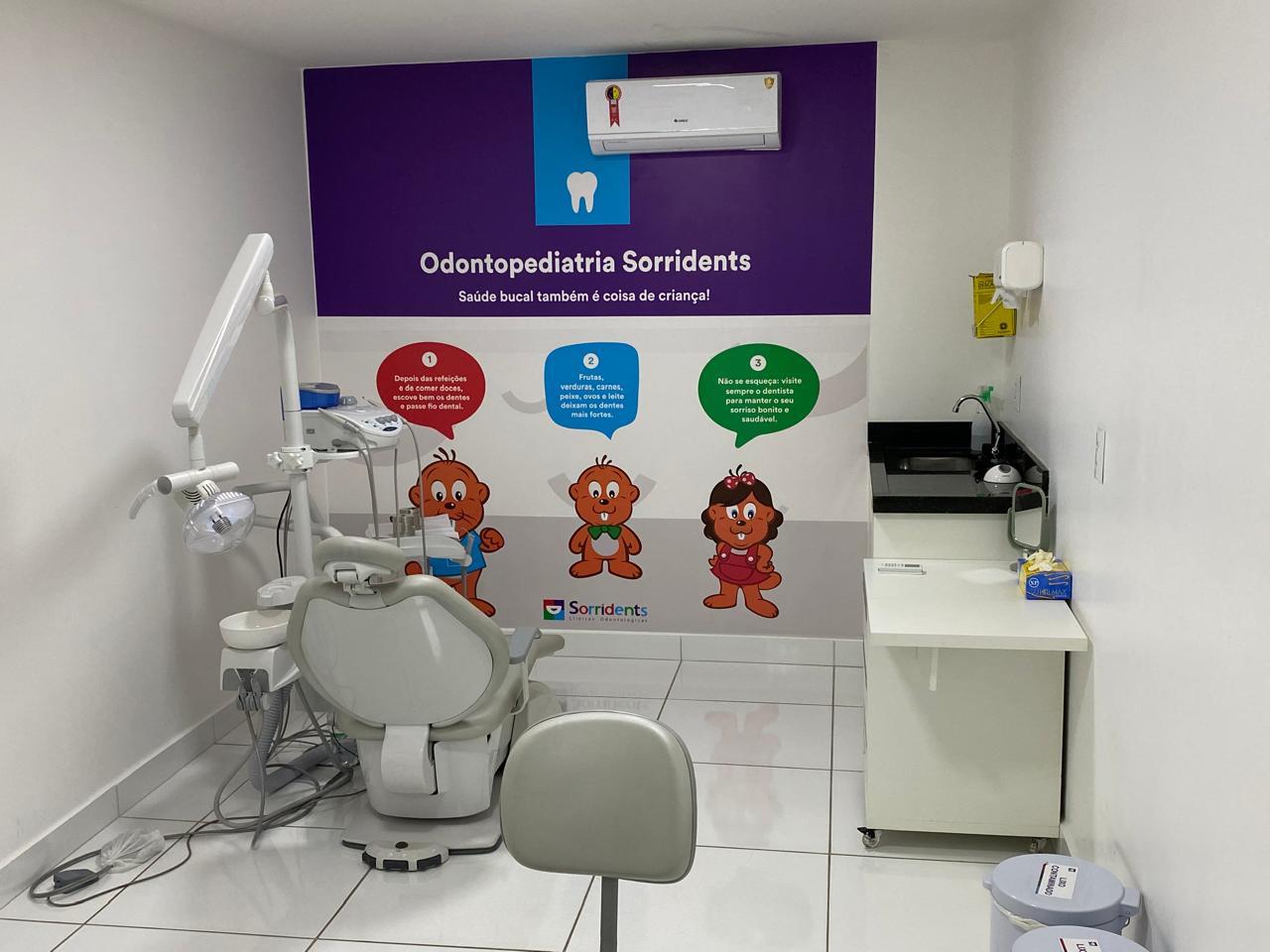 Consultório de atendimento da Sorridents Goiânia Campinas